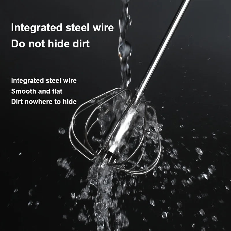 Stainless Steel Egg Beater – Durable Semi-Automatic Mixer for Effortless Egg, Cream Mixing & Beating