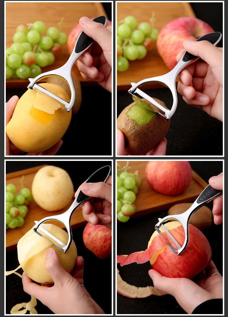 Stainless Steel Vegetable & Potato Peeler – Multi-Function Kitchen Tool