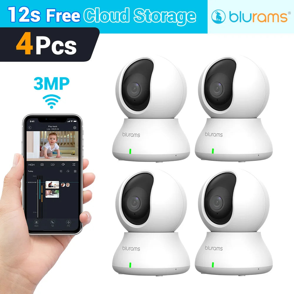 Blurams 2K HD Baby Monitor Camera – Home Security with Motion Detection & Two-Way Audiot