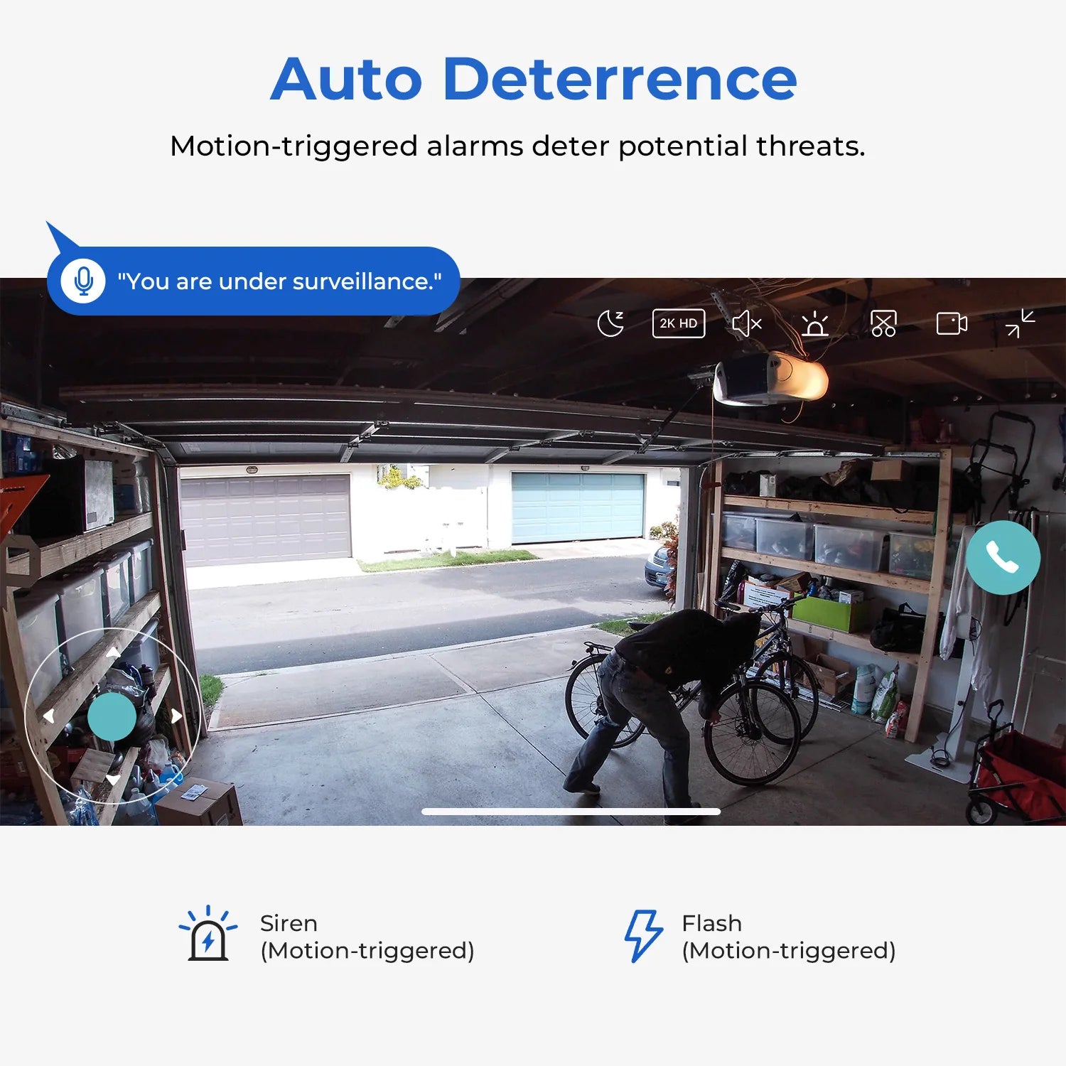 IMILAB EC5 3MP 2K Floodlight Outdoor Security Camera – 360° PTZ, Color Night Vision, Human Tracking, Auto Deterrence