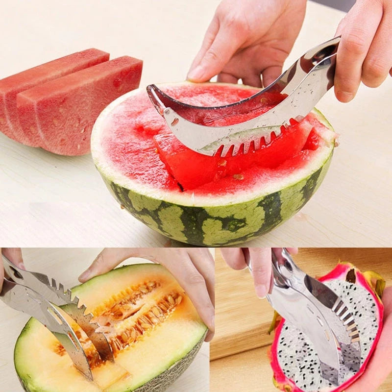 Stainless Steel Windmill Watermelon Cutter – Fruit Slicer & Watermelon Digger Kitchen Gadget