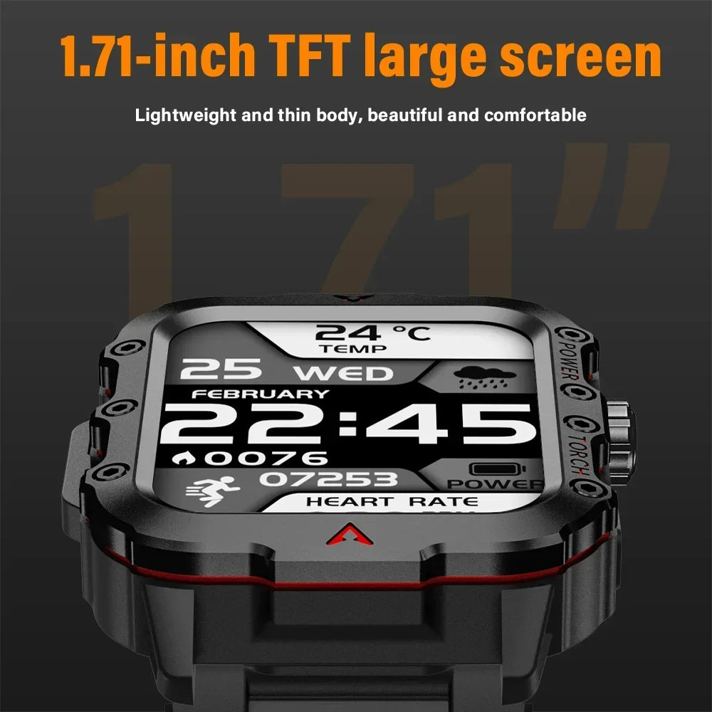 2024 LED Bluetooth Smartwatch for Men – Calling, Sports & Health Monitor