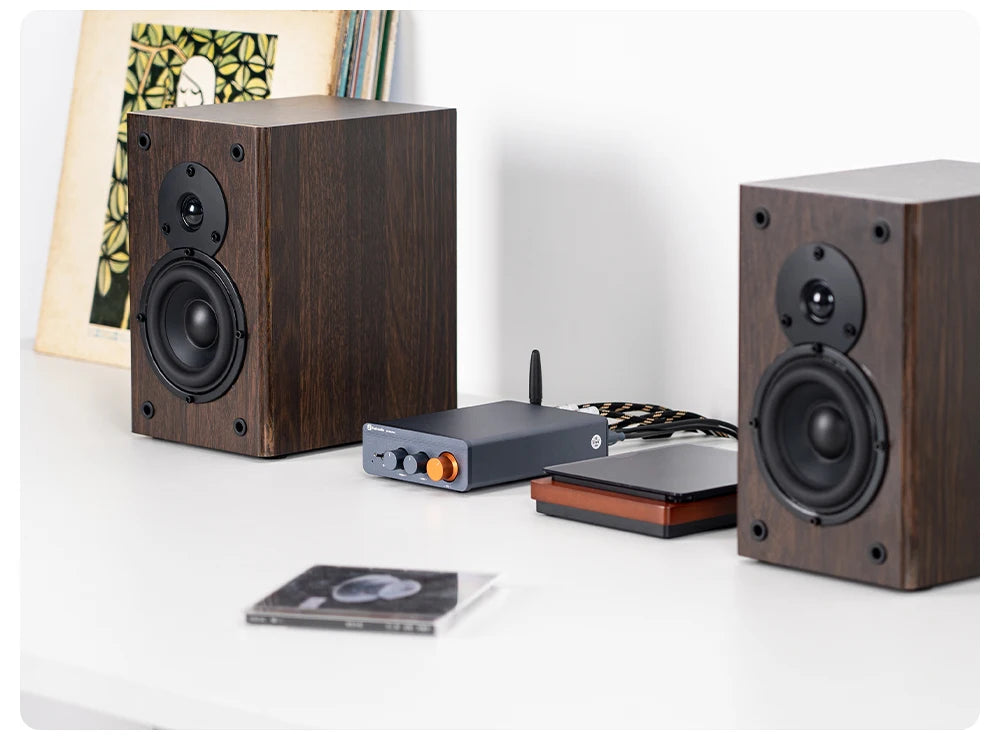 Fosi Audio BT20A Pro Bluetooth Stereo Amplifier – 300W x2 HiFi Class D TPA3255 Mini Amp with Bass & Treble Control for Home Theater