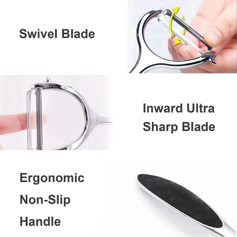 Stainless Steel Vegetable & Potato Peeler – Multi-Function Kitchen Tool