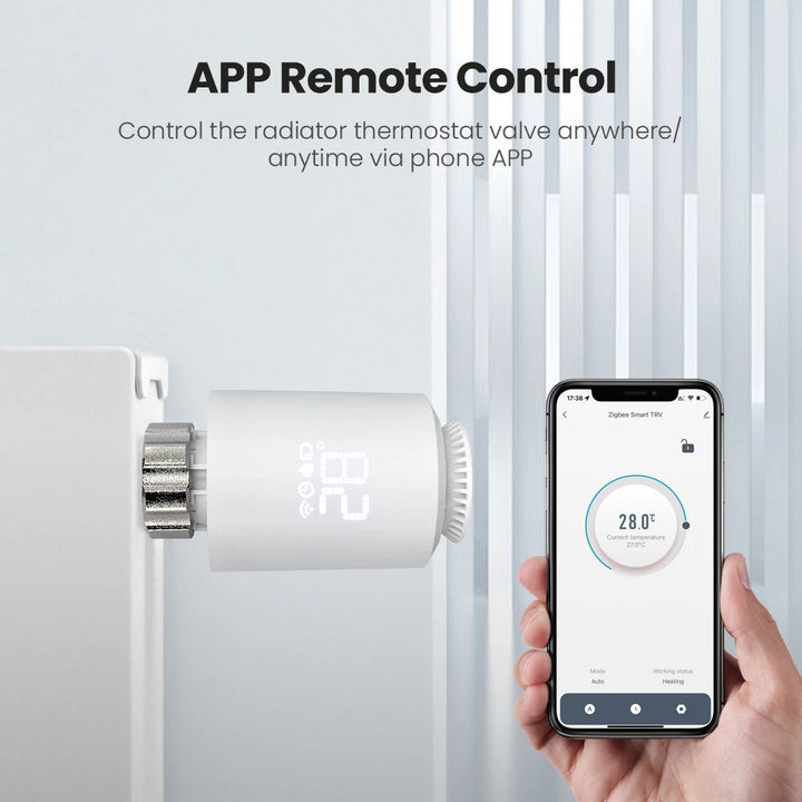 Tuya ZigBee 3.0 Smart TRV – Thermostatic Radiator Valve with Alexa & Google Home Support