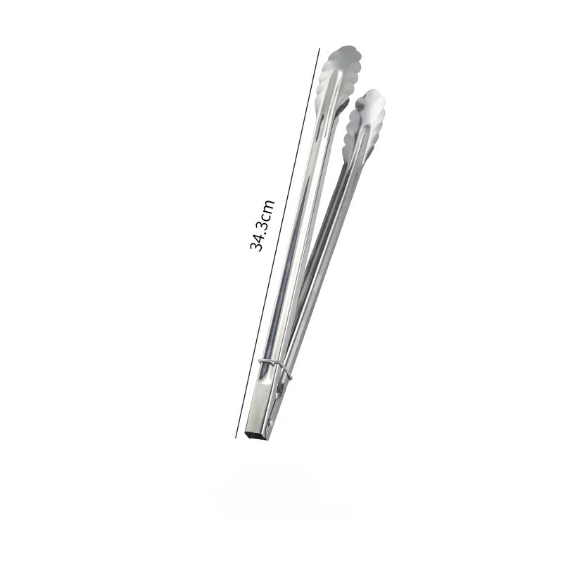 Stainless Steel Kitchen Food Tongs – Cooking, BBQ & Buffet Utensils