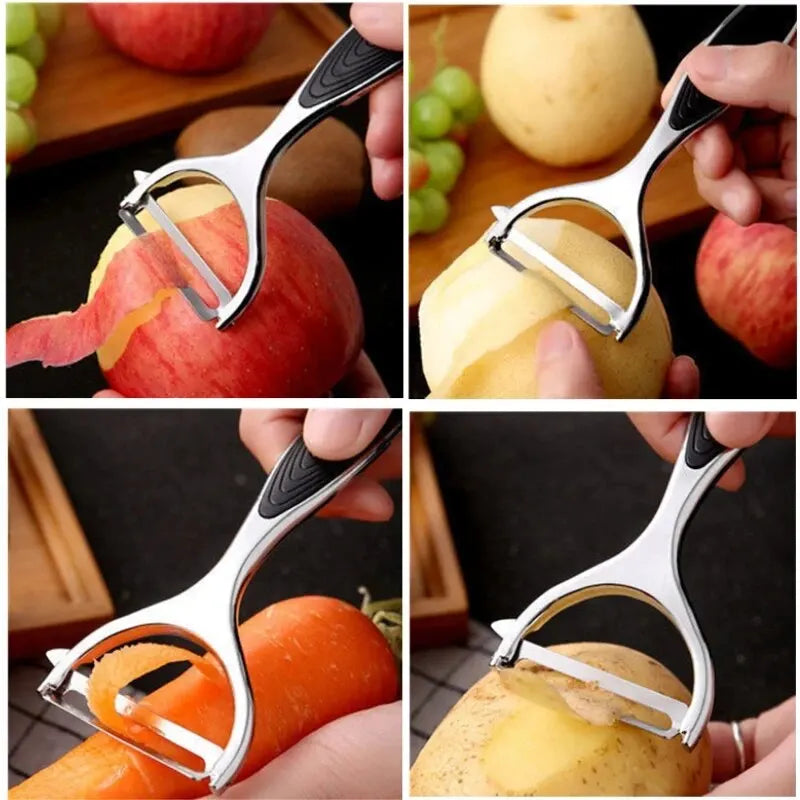 Stainless Steel Vegetable & Potato Peeler – Multi-Function Kitchen Tool