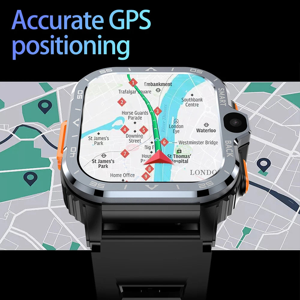 Valdus PGD Android Smart Watch – Dual Camera, GPS, 4G SIM, NFC, 16G/64G Storage