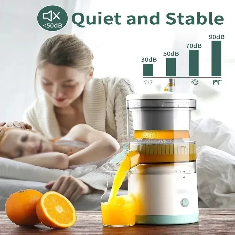 Electric Citrus Juicer – USB Rechargeable Orange & Lemon Squeezer