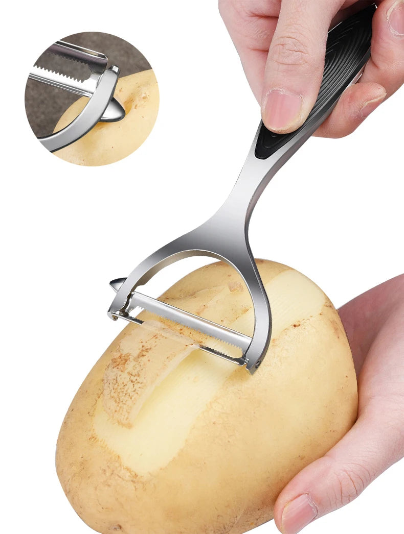 Stainless Steel Vegetable & Potato Peeler – Multi-Function Kitchen Tool