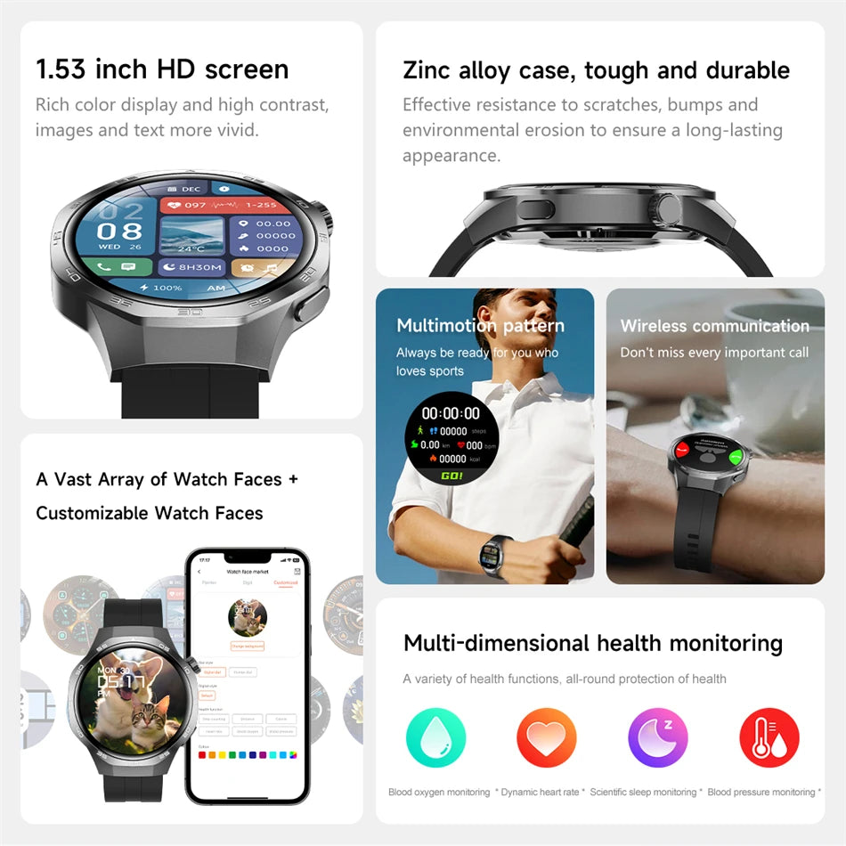 Huawei Watch GT5 Pro – AMOLED Smartwatch with NFC, GPS & Bluetooth Call