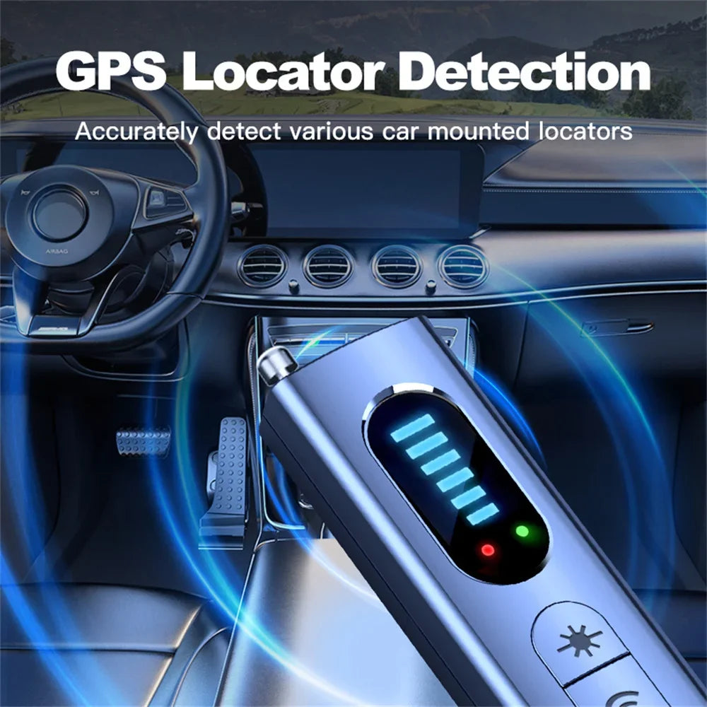 Anti-Spy Hidden Camera & GPS Detector – RF Signal Scanner for Bug & Listening Device Detection