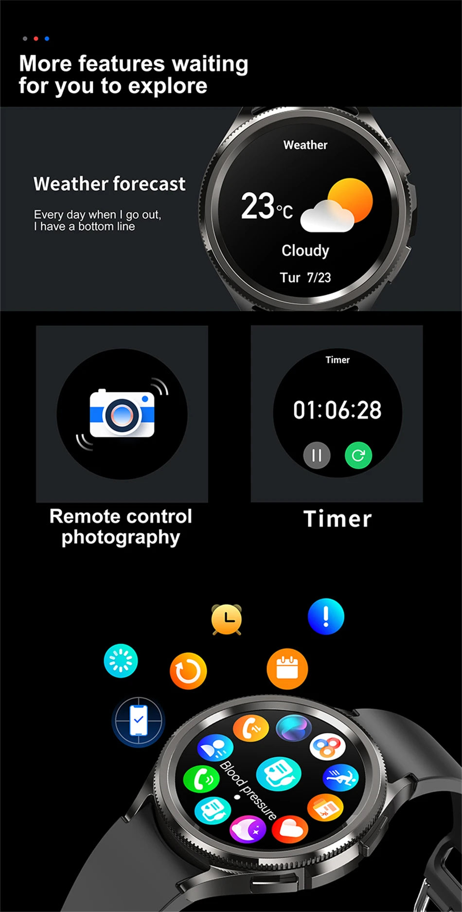 Samsung Galaxy Watch6 Classic – GPS Smartwatch with Bluetooth Call & Health Tracking