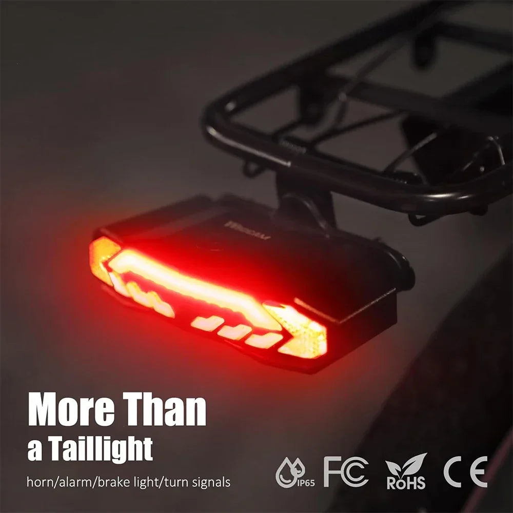 Bike Tail Light with Turn Signals – Wireless Remote & Waterproof Rear Safety Light
