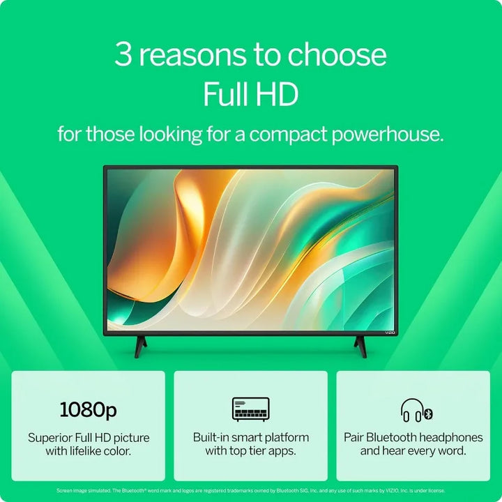 40" Full HD Smart TV – 1080p, DTS Virtual:X, Alexa & Google Cast, Bluetooth Audio