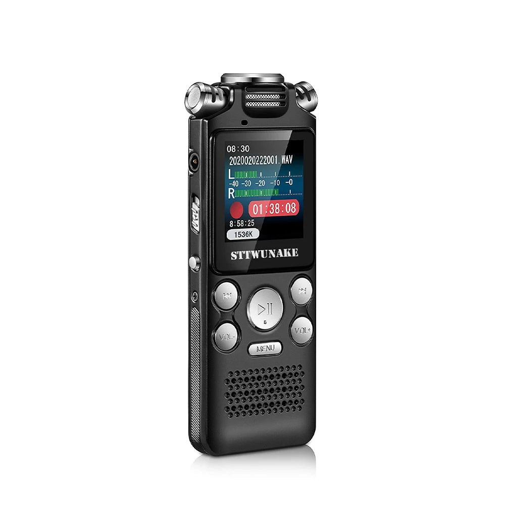 Professional Voice Activated Digital Audio Recorder – 8GB/16GB/32GB, Noise Cancelling & PCM Support