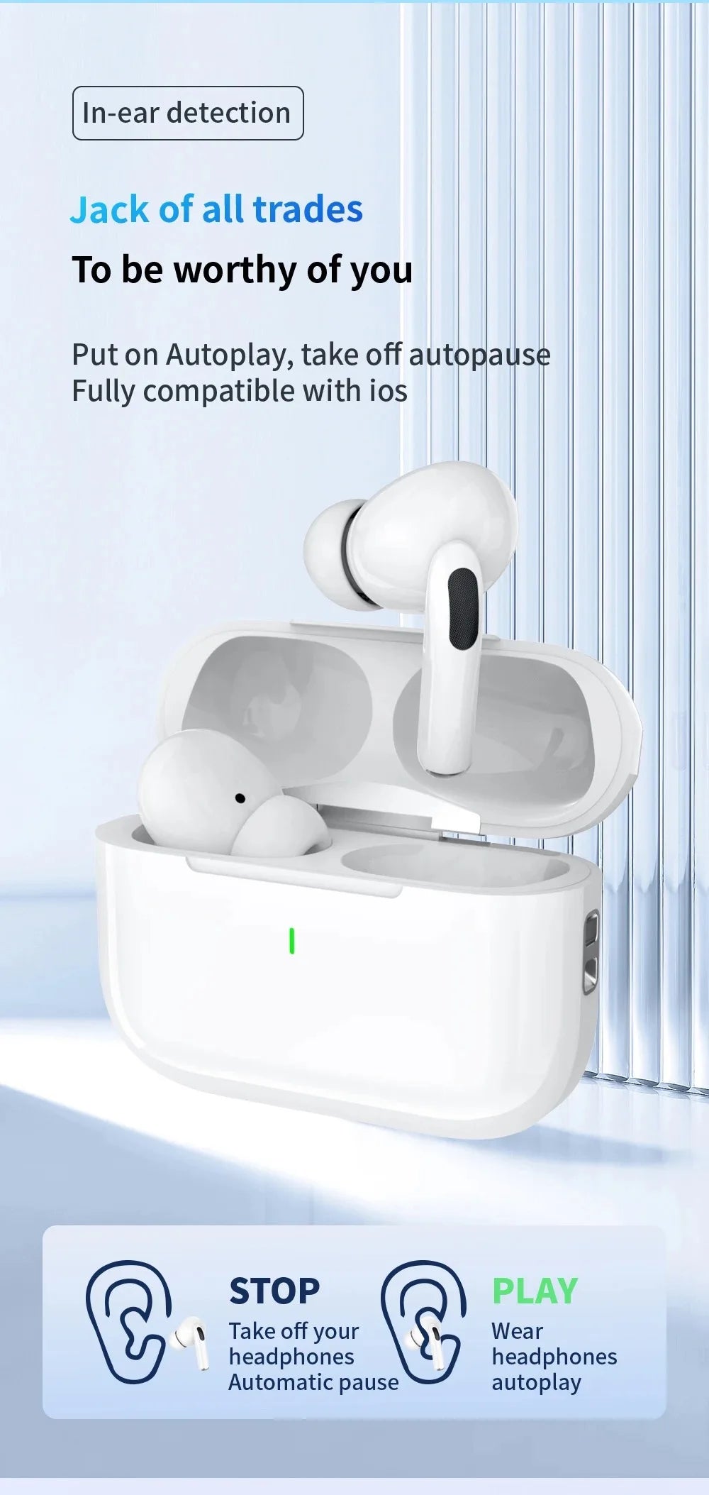 2024 Air Pro True Wireless Earbuds – HiFi Bluetooth Earphones with Noise Reduction