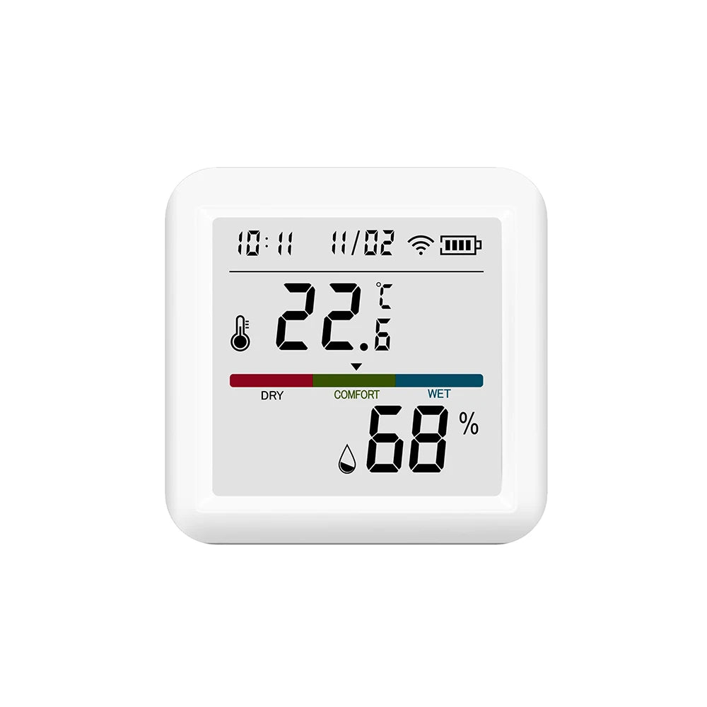 Tuya ZigBee Temp & Humidity Sensor – LCD Display, Smart Home Integration
