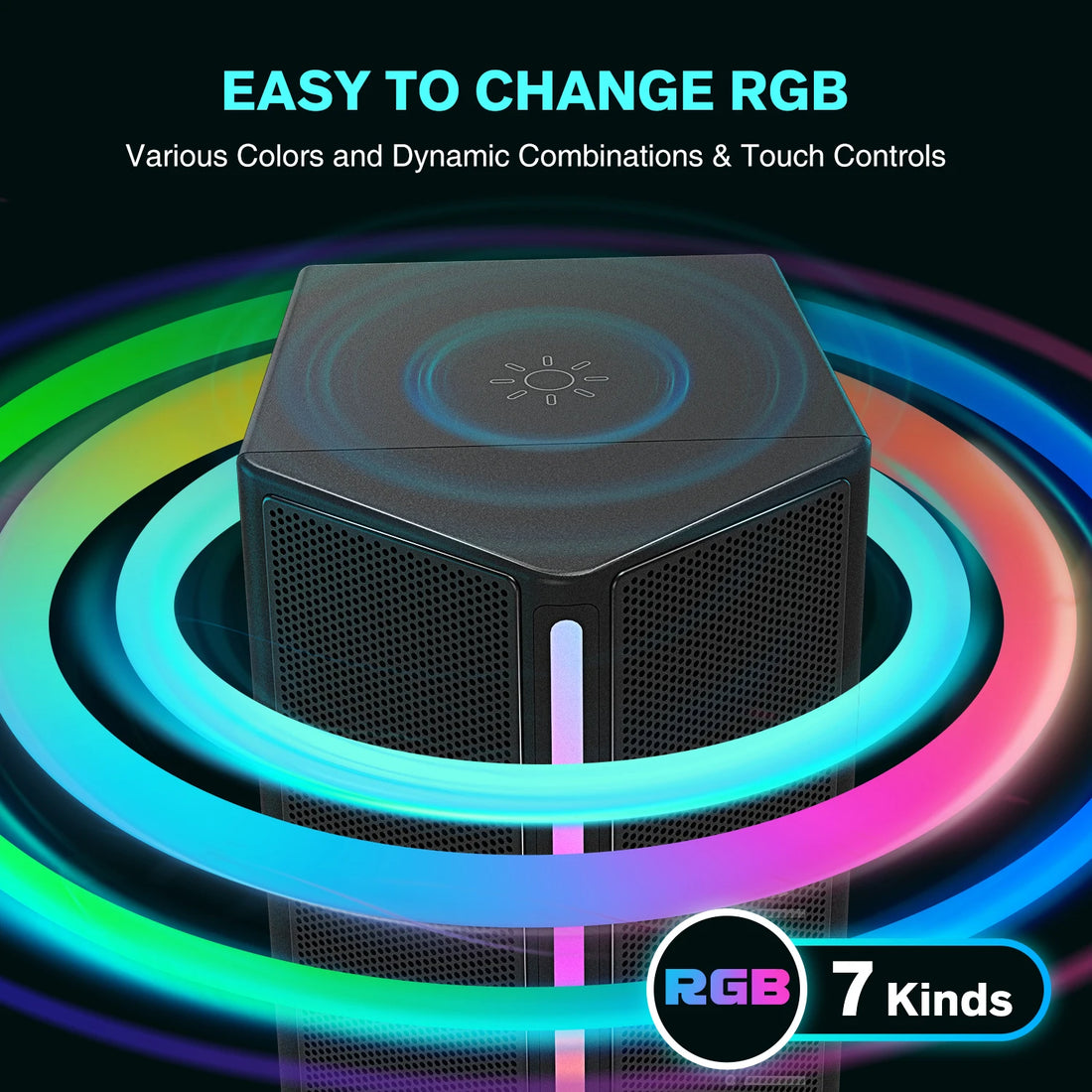 FIFINE Ampligame A20 Gaming Sound Box – USB RGB Stereo Speaker with Volume Control