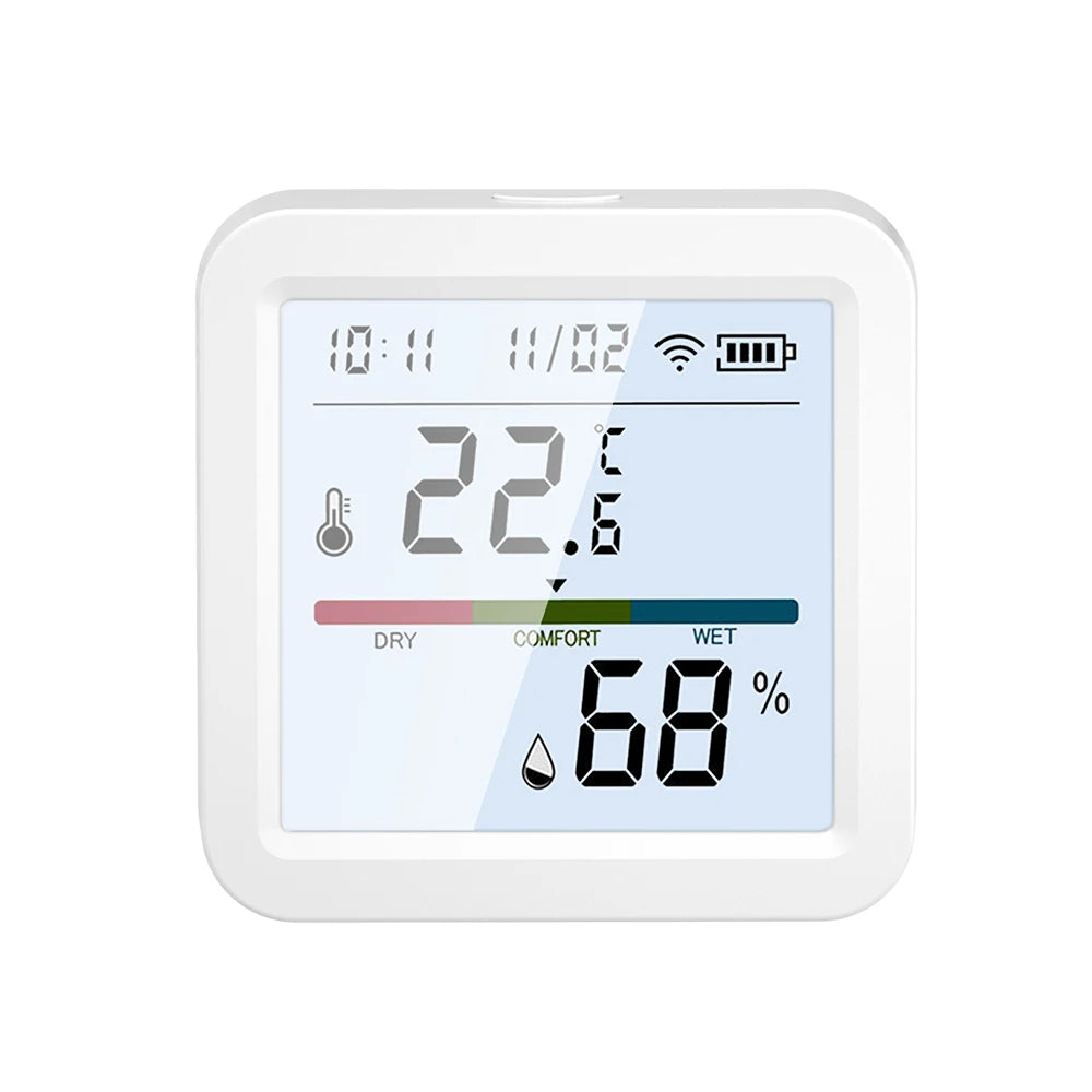 Tuya ZigBee Temp & Humidity Sensor – LCD Display, Smart Home Integration