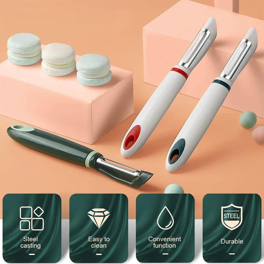 Professional Vegetable & Fruit Peeler – Multi-Use Stainless Steel Planer for Potatoes, Carrots, Melons & More