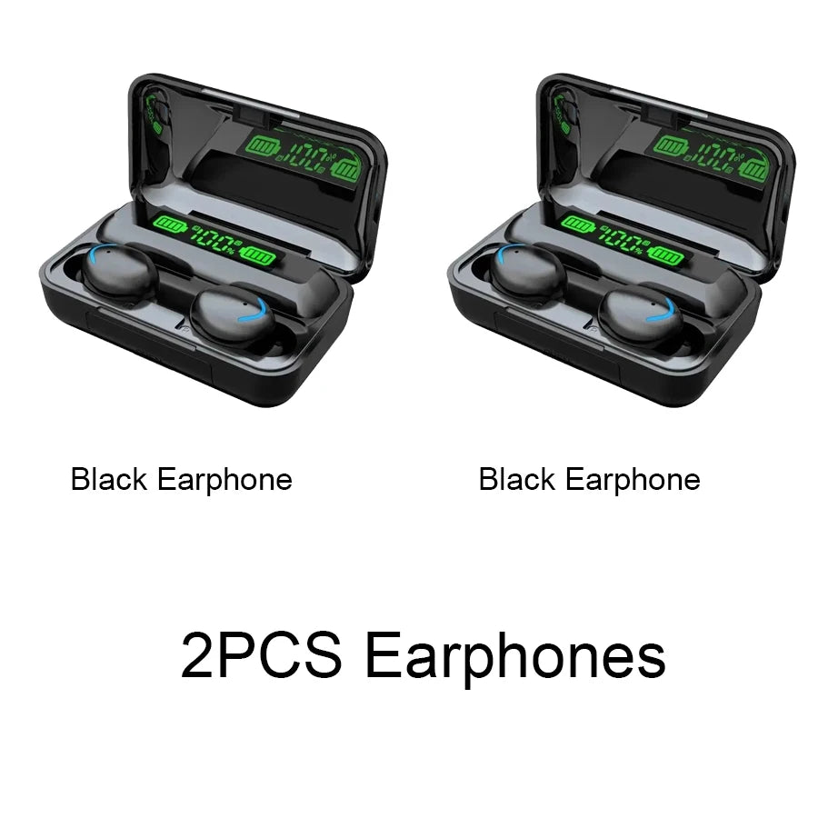 F9 TWS Wireless Bluetooth Earbuds – Waterproof Headphones with Digital Display Case