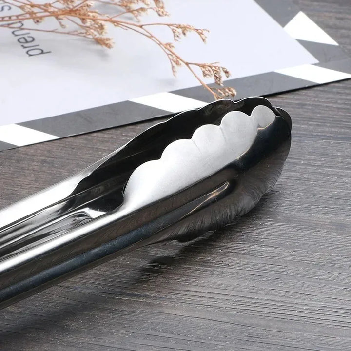Stainless Steel Kitchen Food Tongs – Cooking, BBQ & Buffet Utensils