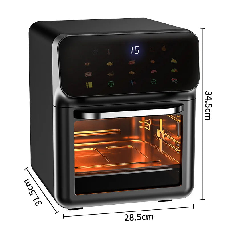 10L Large Capacity Electric Air Fryer – Oil-Free Convection Oven with 360° Baking