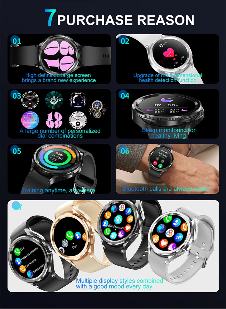 Samsung Galaxy Watch6 Classic – GPS Smartwatch with Bluetooth Call & Health Tracking
