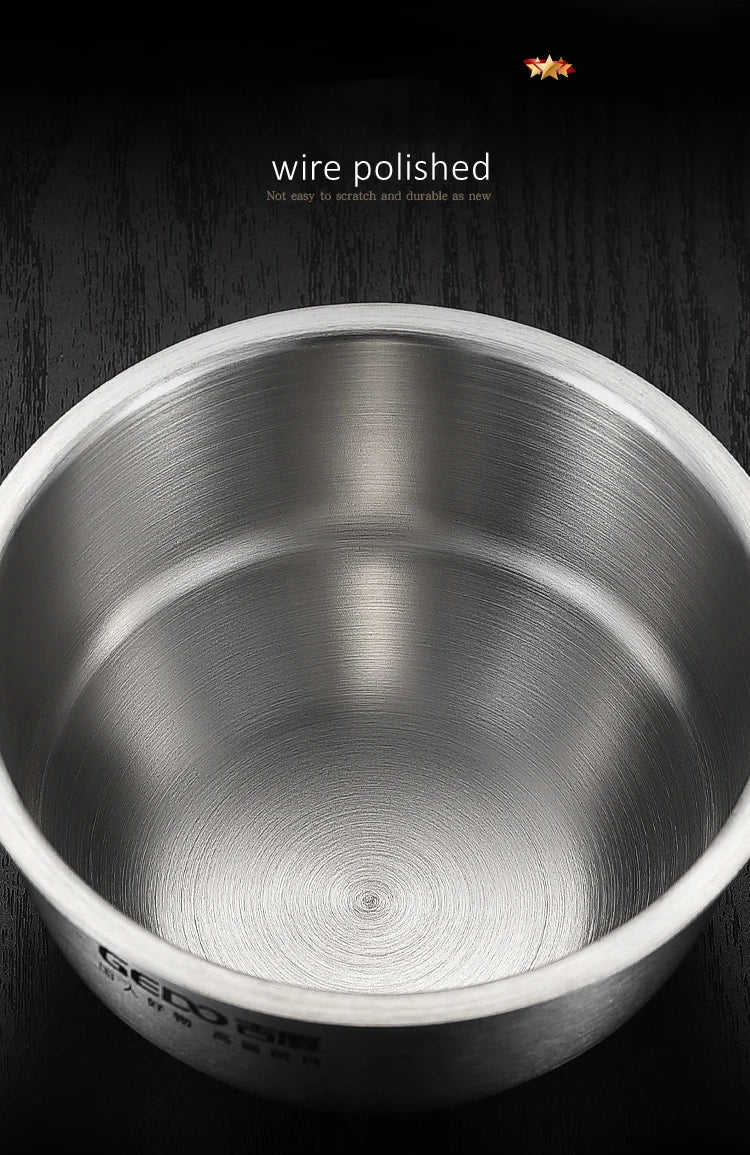 LFGB Certified 304 Stainless Steel Egg Custard Steamer – Ultra Thick & Durable Food Steaming Bowl for Kitchen