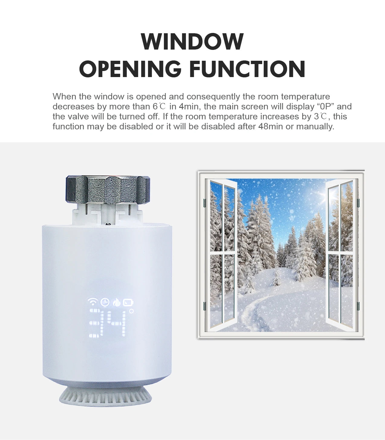 Tuya ZigBee 3.0 Smart TRV – Thermostatic Radiator Valve with Alexa & Google Home Support