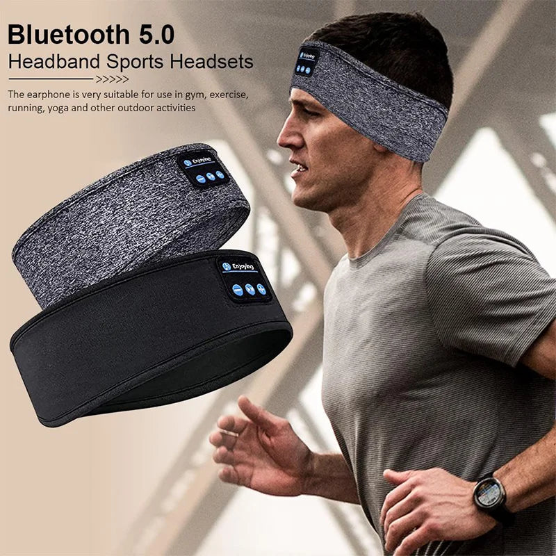 Bluetooth Headband Headphones – Wireless Sports & Sleep Music Eye Mask