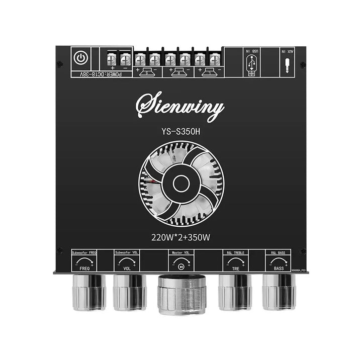 YS-S350H 2.1 Channel Bluetooth 5.1 Amplifier – TPA3251, 220W×2 + 350W Sub Output