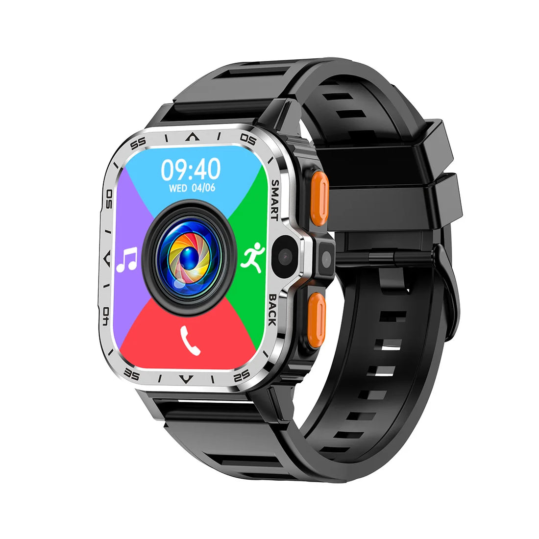 Valdus PGD Android Smart Watch – Dual Camera, GPS, 4G SIM, NFC, 16G/64G Storage