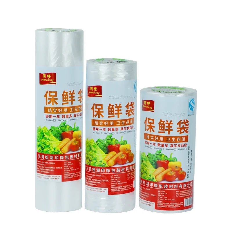 Eco-Friendly Food Fresh-Keeping Bags – 800g Large Roll for Kitchen & Freezer Use