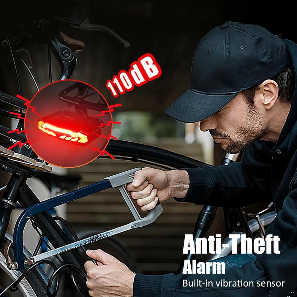Bike Tail Light with Turn Signals – Wireless Remote & Waterproof Rear Safety Light