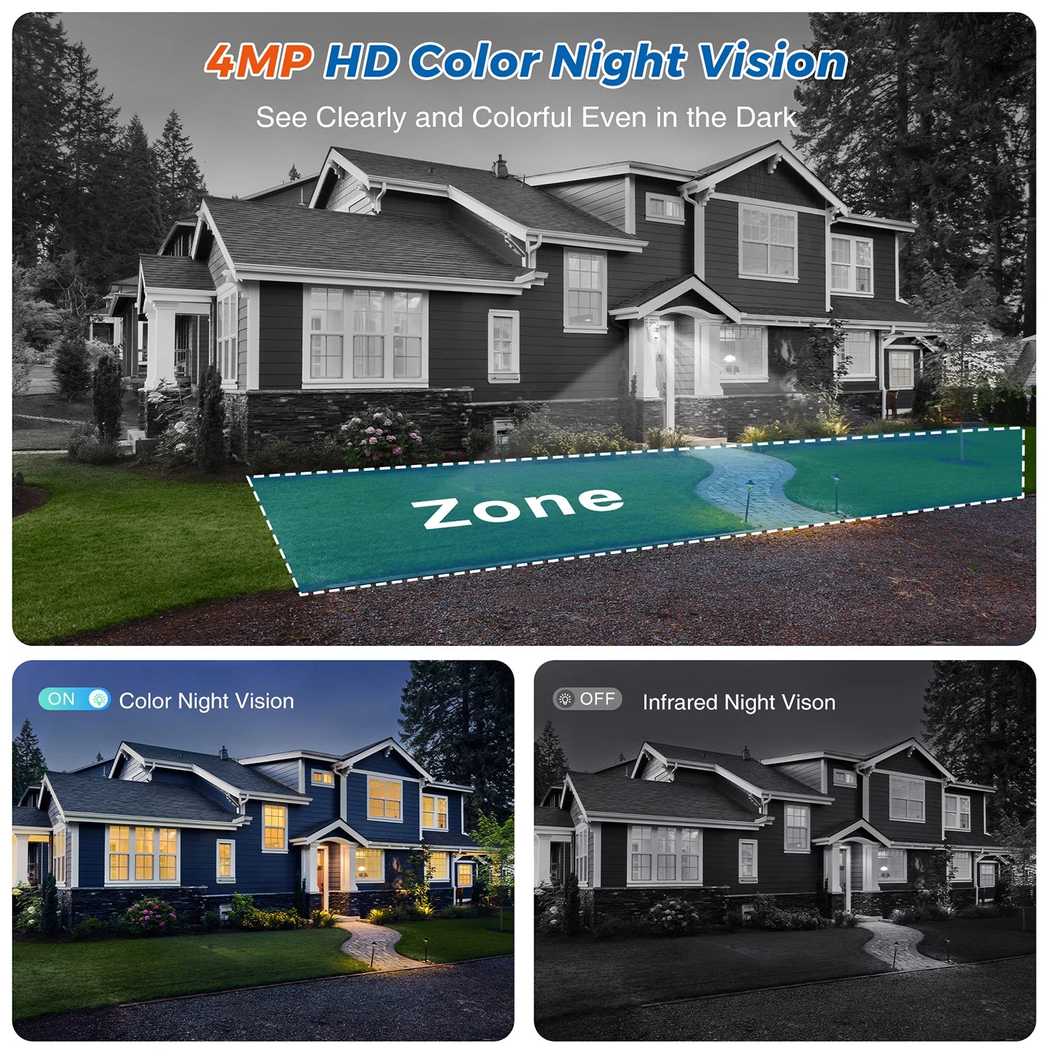 5K Dual-Lens Outdoor PTZ WiFi Camera – 10MP HD AI Tracking CCTV with Audio