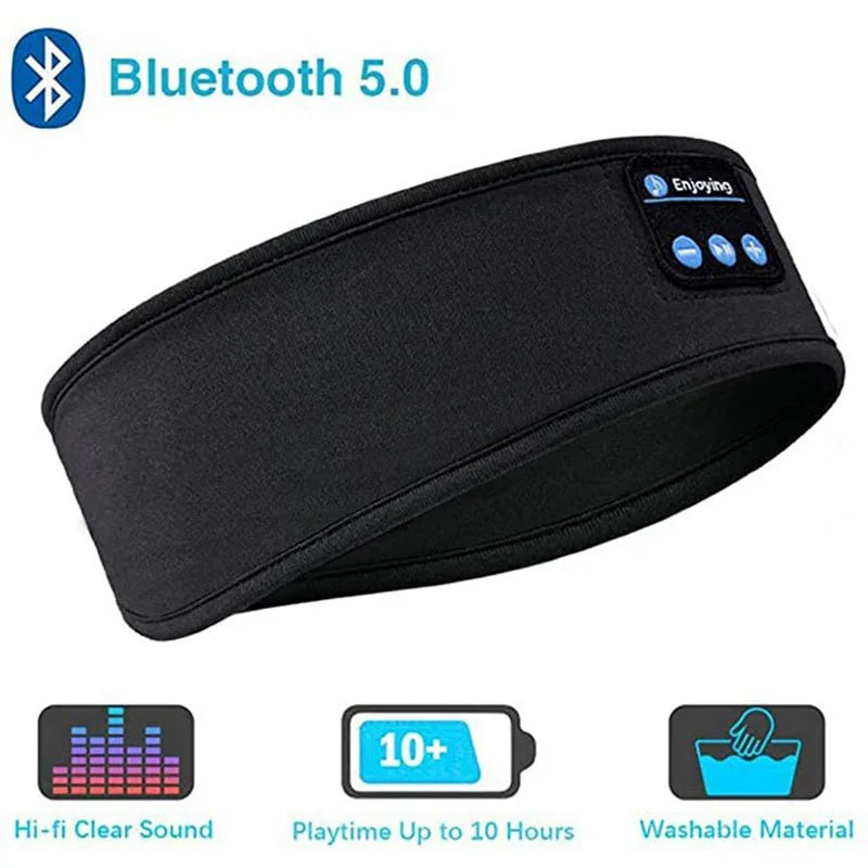 Bluetooth Headband Headphones – Wireless Sports & Sleep Music Eye Mask