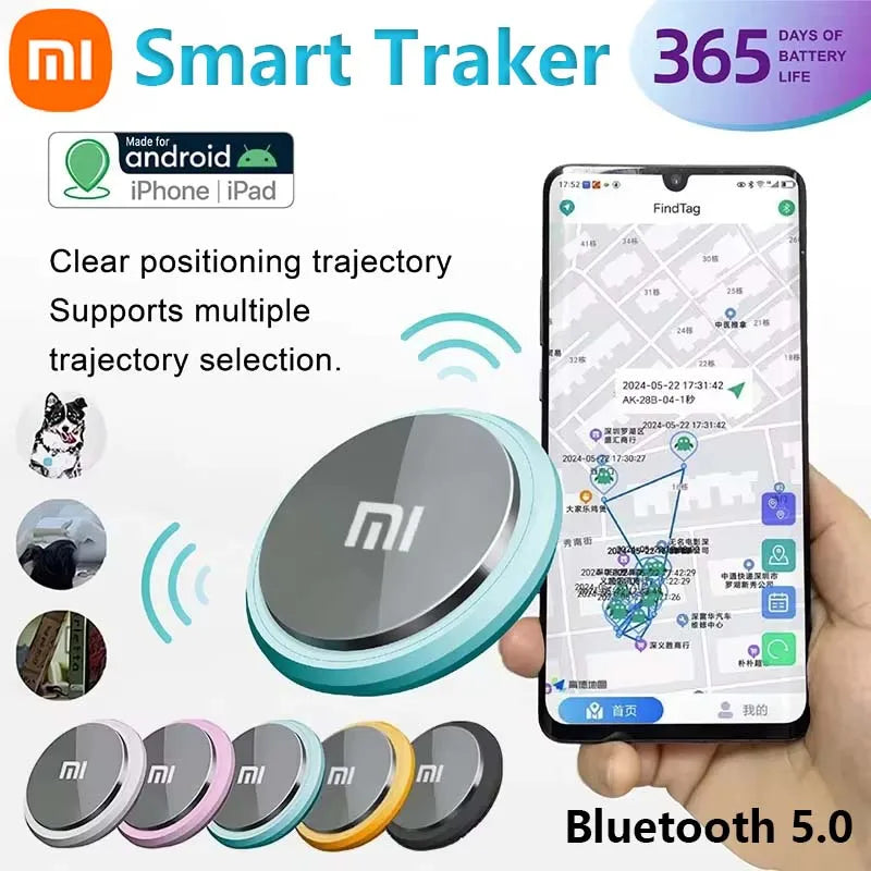 Xiaomi Mini Smart Anti-Lost Tracker – Bluetooth 5.0 GPS Locator Tag for Pets, Kids, Bags, and Wallets