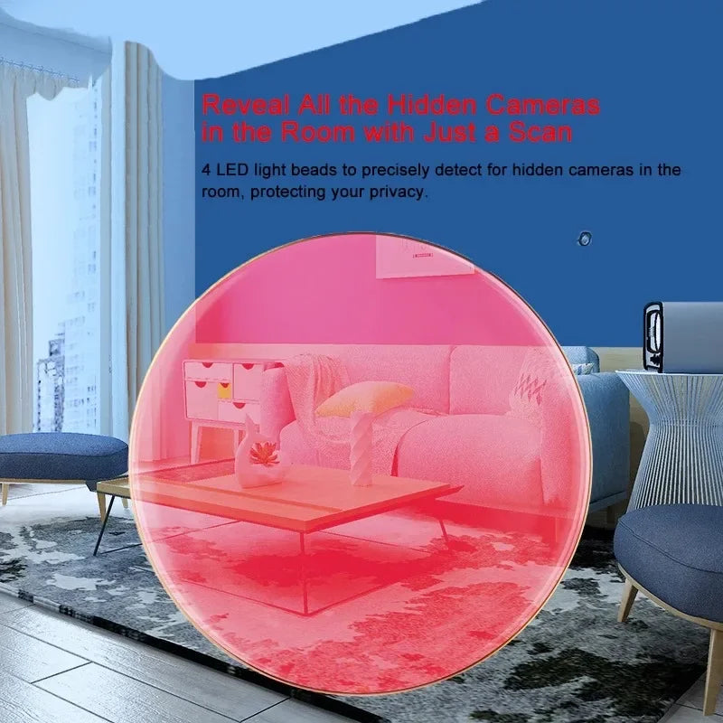 Anti-Peeping Infrared Camera Detector – Mini Hidden Lens Finder with LED Light