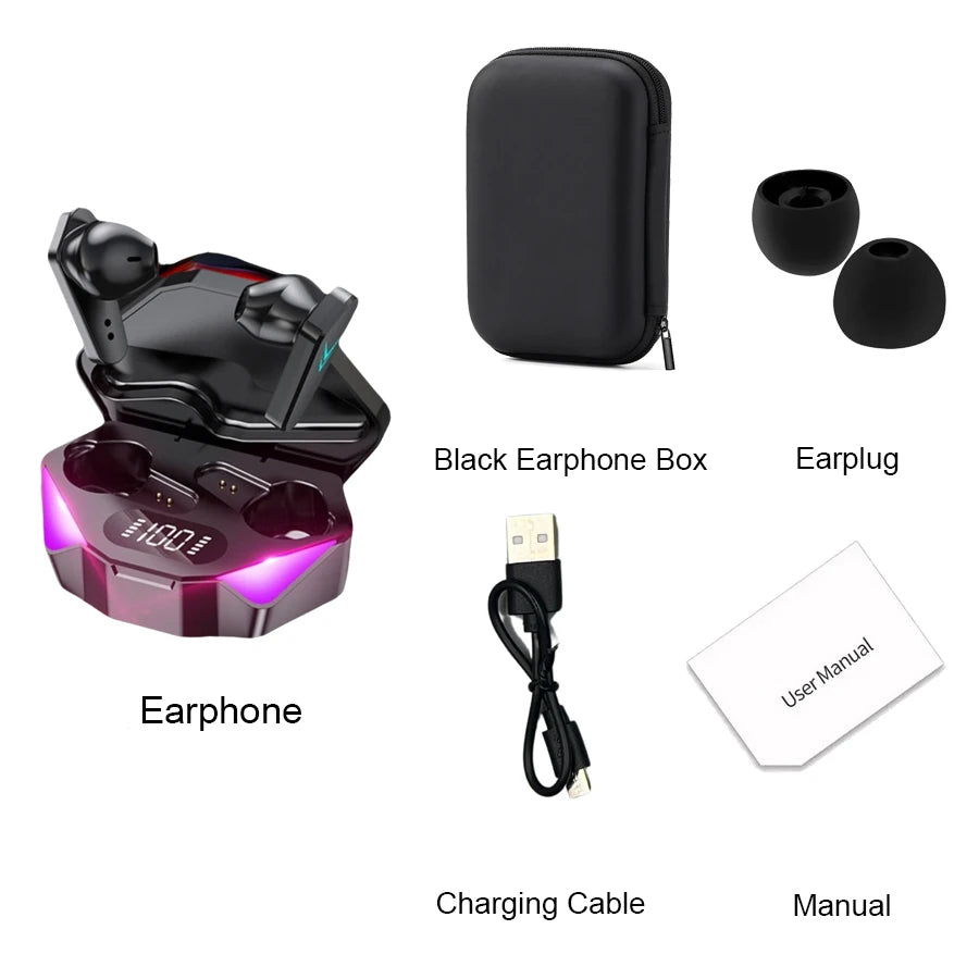 New TWS Wireless Bluetooth Earphones – Waterproof Sport Headset with Mic