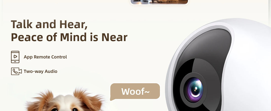 Blurams 2.4 & 5G WiFi Indoor Camera 2K HD – 360° PTZ, Night Vision, 2-Way Talk, Pet & Baby Monitor
