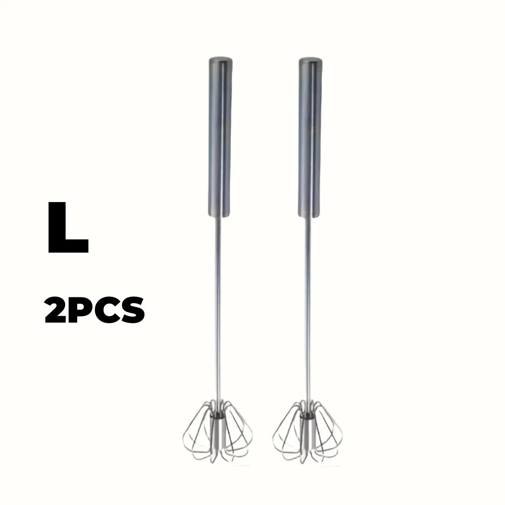 Stainless Steel Egg Beater – Durable Semi-Automatic Mixer for Effortless Egg, Cream Mixing & Beating