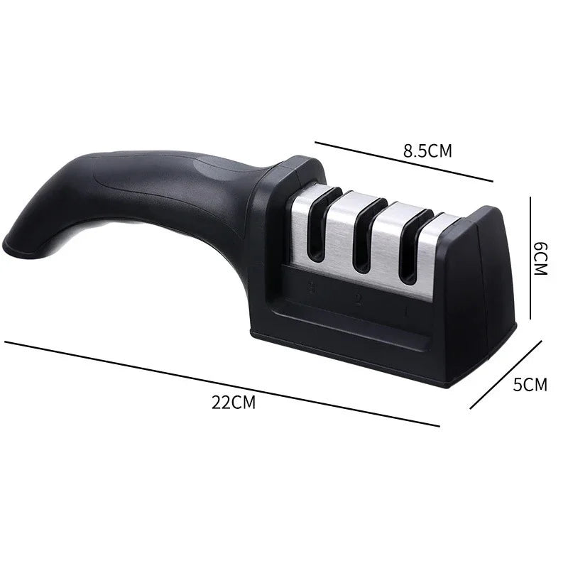 Level 3 Quick Knife Sharpener – Anti-Slip Base Kitchen Tool