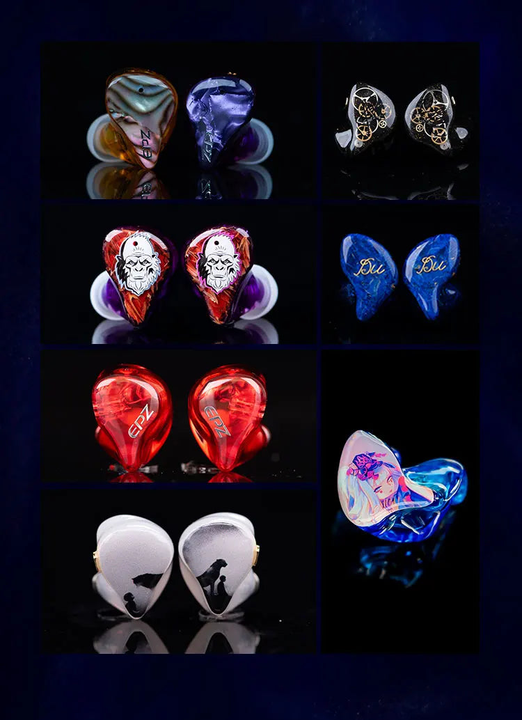 EPZ Q1 Pro Wired Earphones – HiFi Bass IEM with MIC & Detachable Type-C Cable