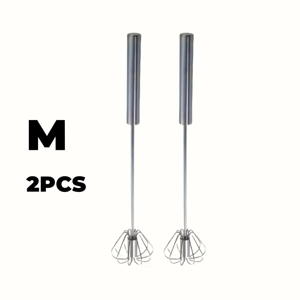 Stainless Steel Egg Beater – Durable Semi-Automatic Mixer for Effortless Egg, Cream Mixing & Beating