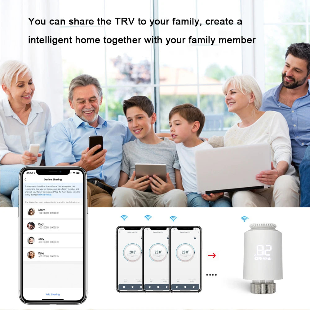 Tuya ZigBee 3.0 Smart TRV – Thermostatic Radiator Valve with Alexa & Google Home Support