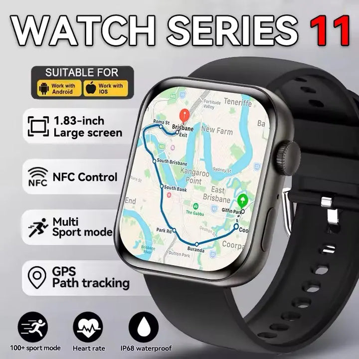2026 Series 10 GPS Smart Watch with Music & Video Playback, Bluetooth Calling, NFC & Waterproof Design for Android & iOS
