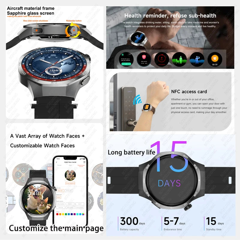 Huawei Watch GT5 Pro – AMOLED Smartwatch with NFC, GPS & Bluetooth Call