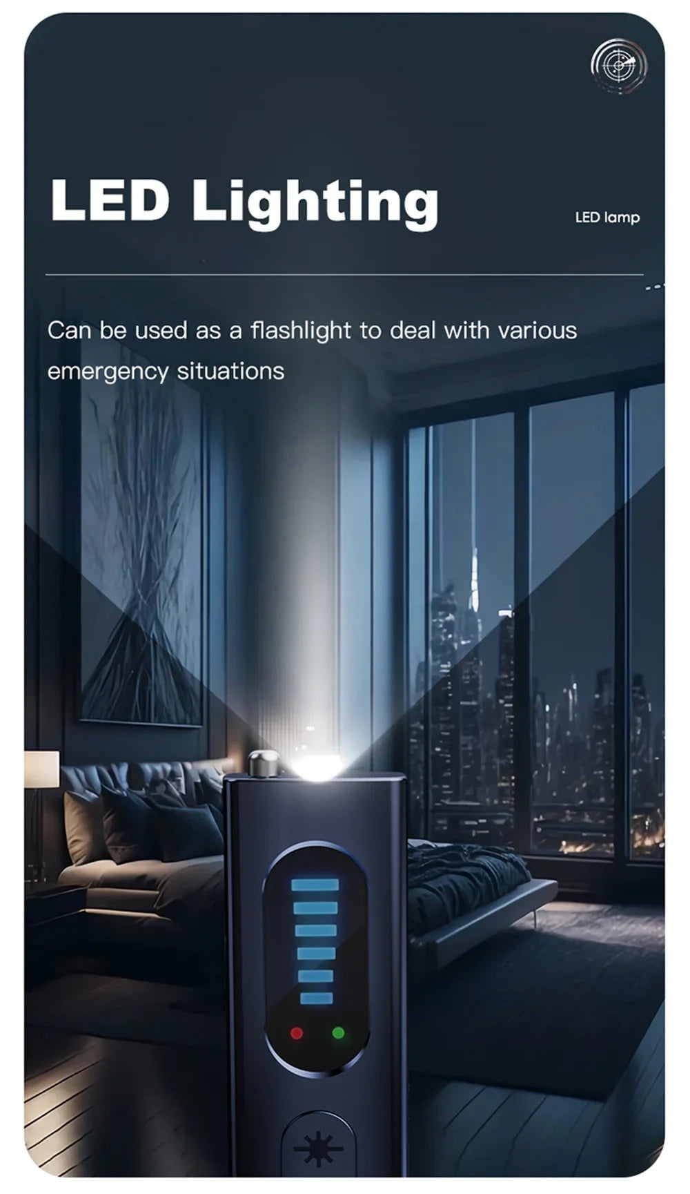 Anti-Spy Hidden Camera & GPS Detector – RF Signal Scanner for Bug & Listening Device Detection